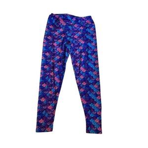 Fabulegs Mermaid Print‎ Leggings Size LG (12 - 20)